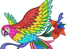 Stunning Parrots 006 7inch